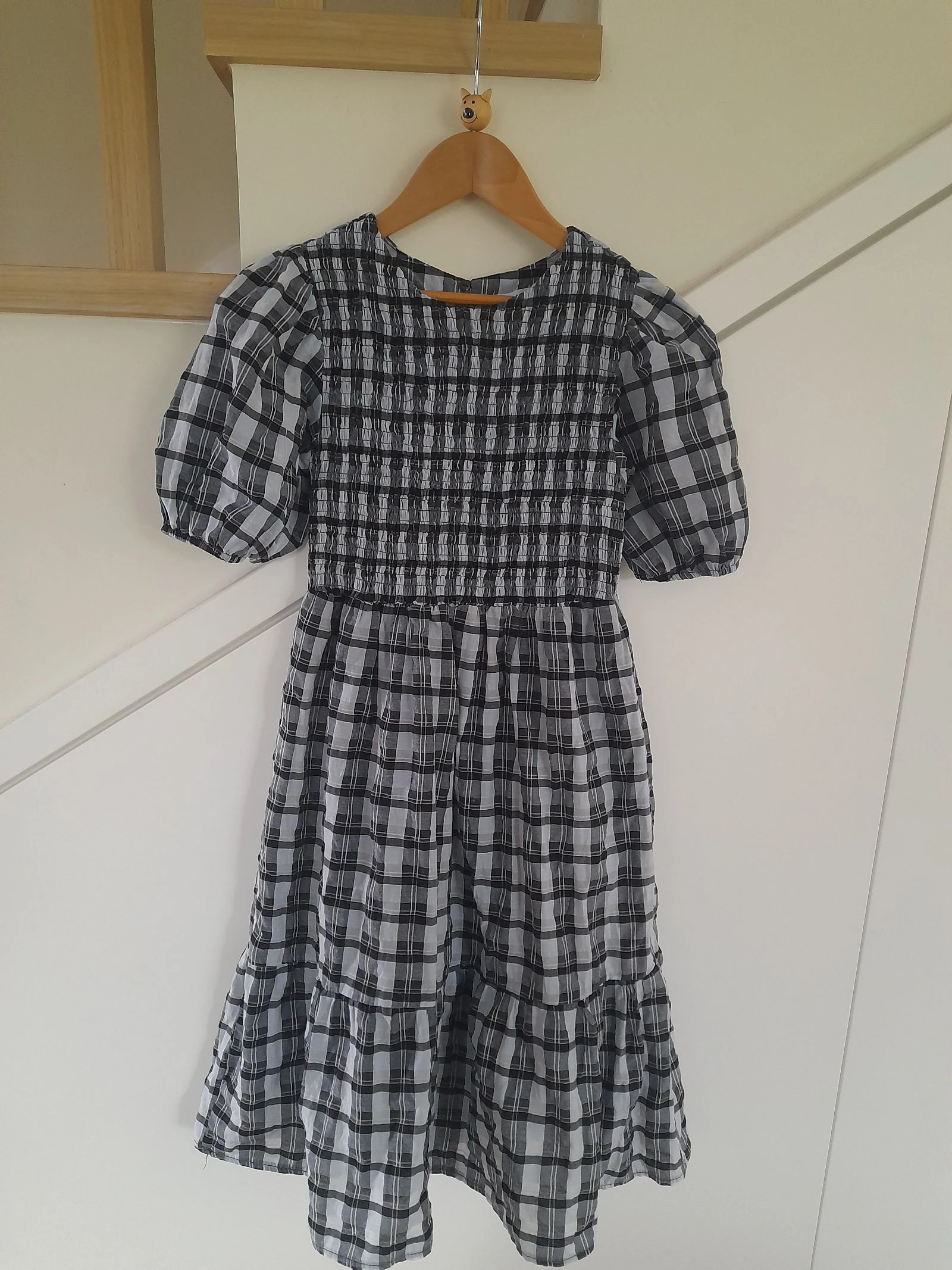 Vestido Zara Cinzento e Azul 10 anos 🩵 
